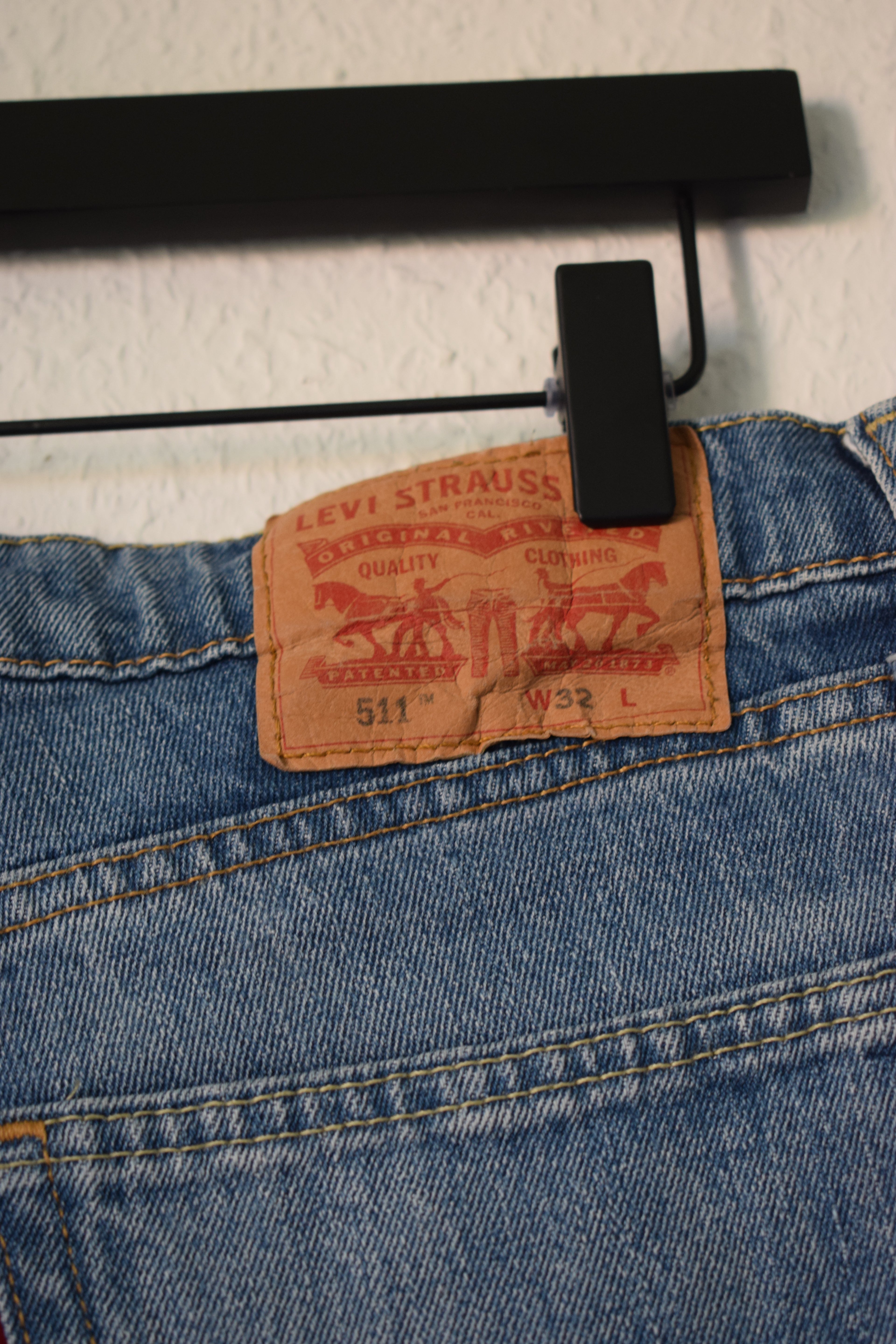 Levi's 511 Slim Fit Denim Shorts, Light Wash, W32