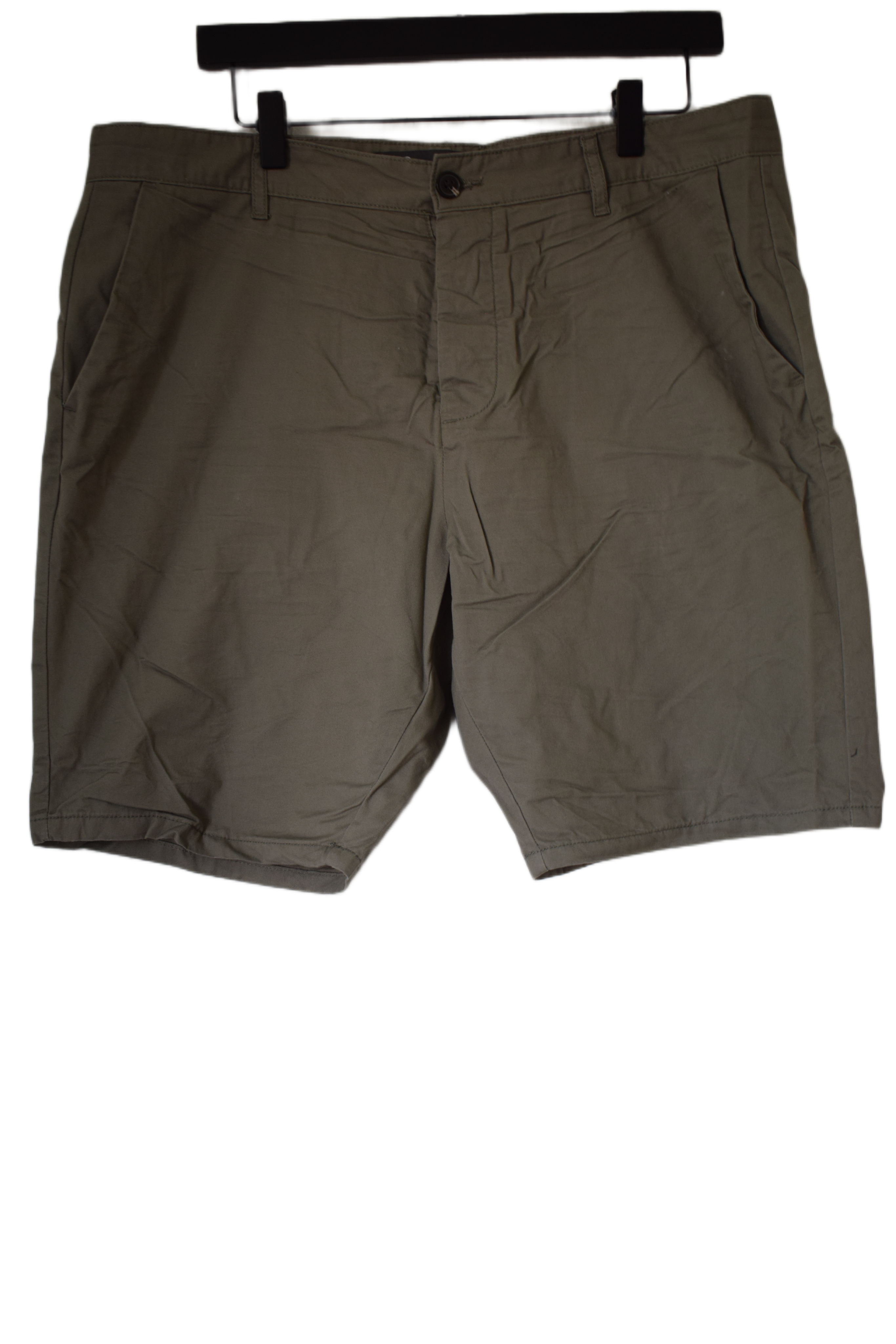 Casual Olive Green Chino Shorts