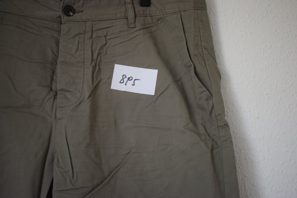 Casual Olive Green Chino Shorts
