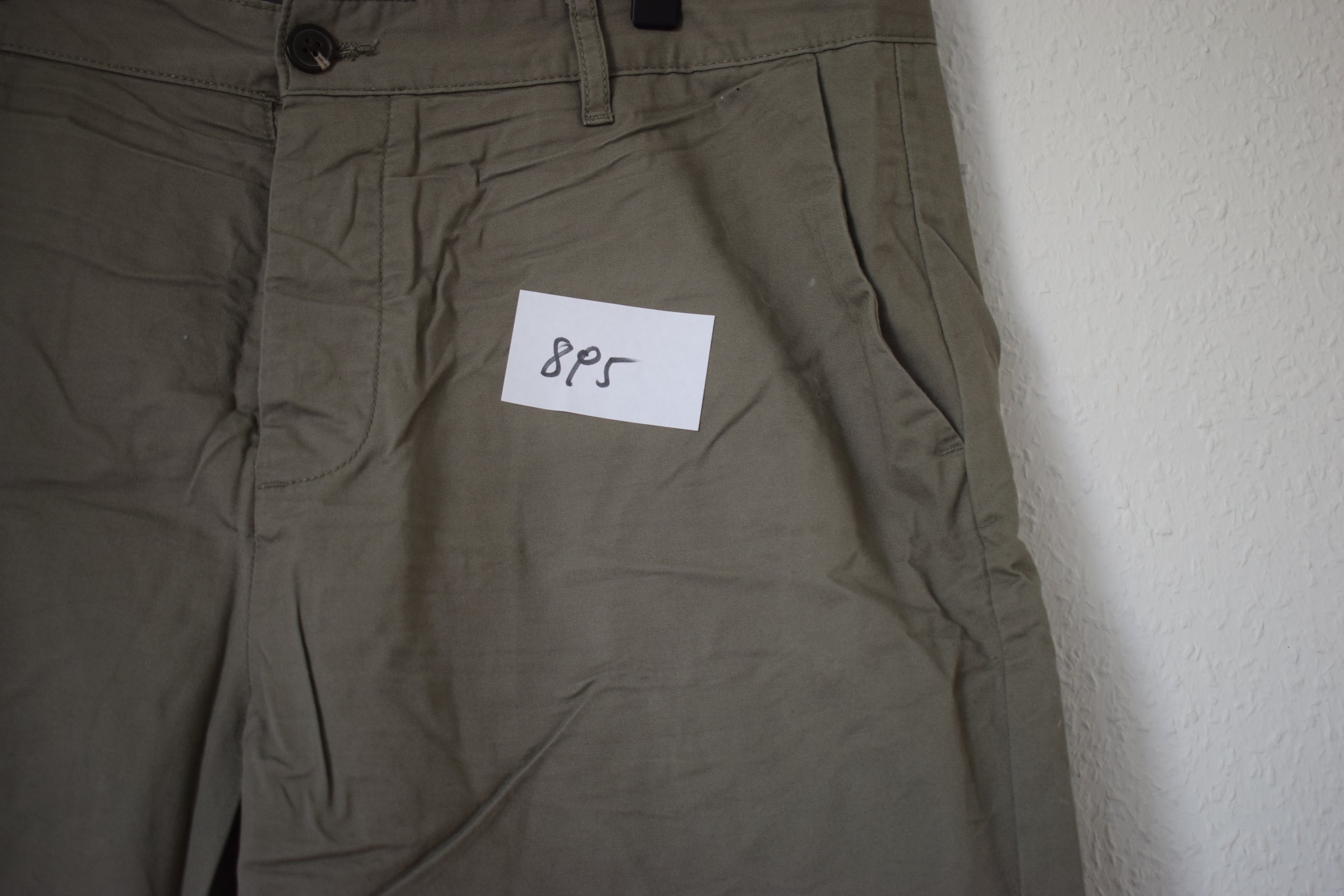 Casual Olive Green Chino Shorts