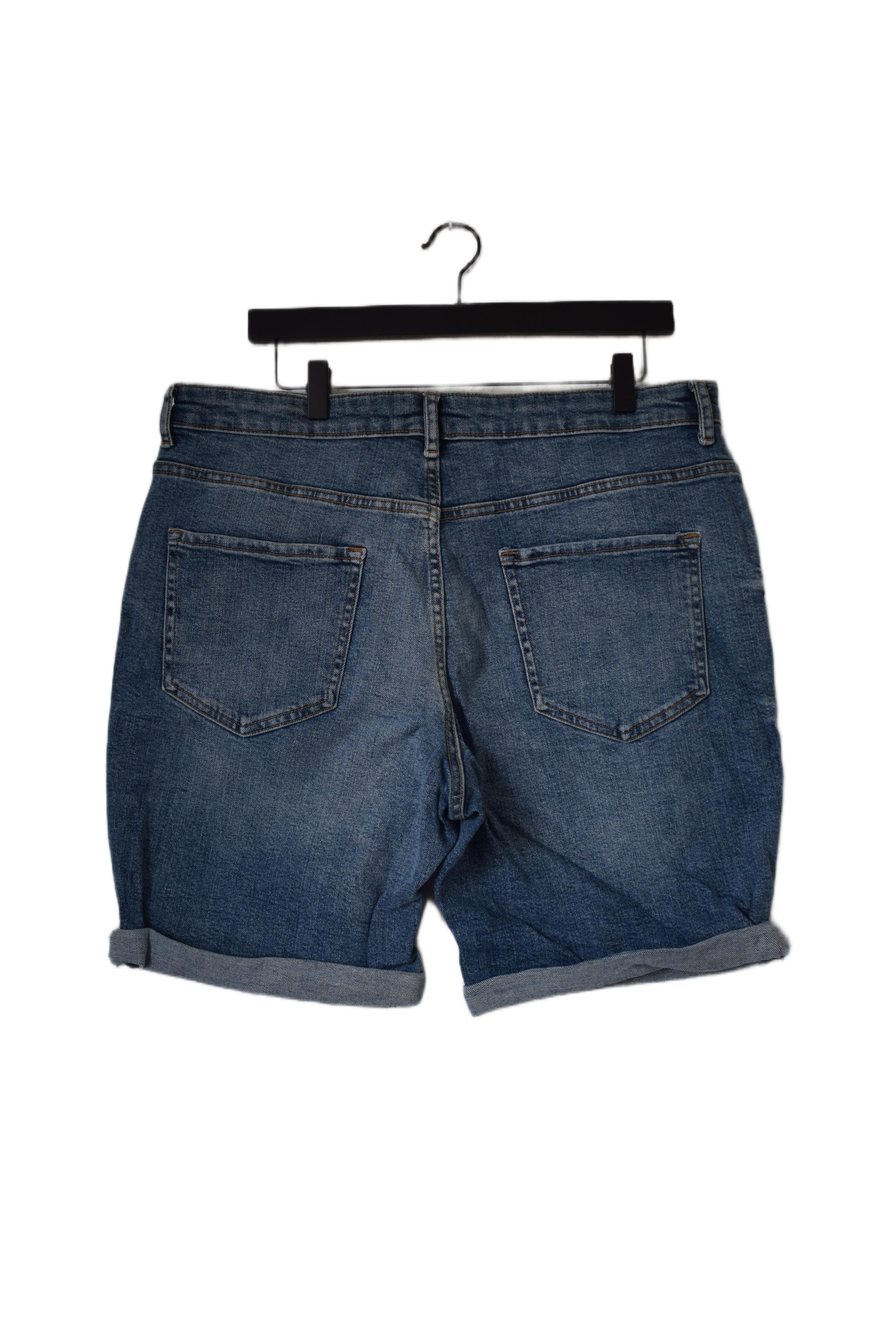 Blue Distressed Denim Shorts