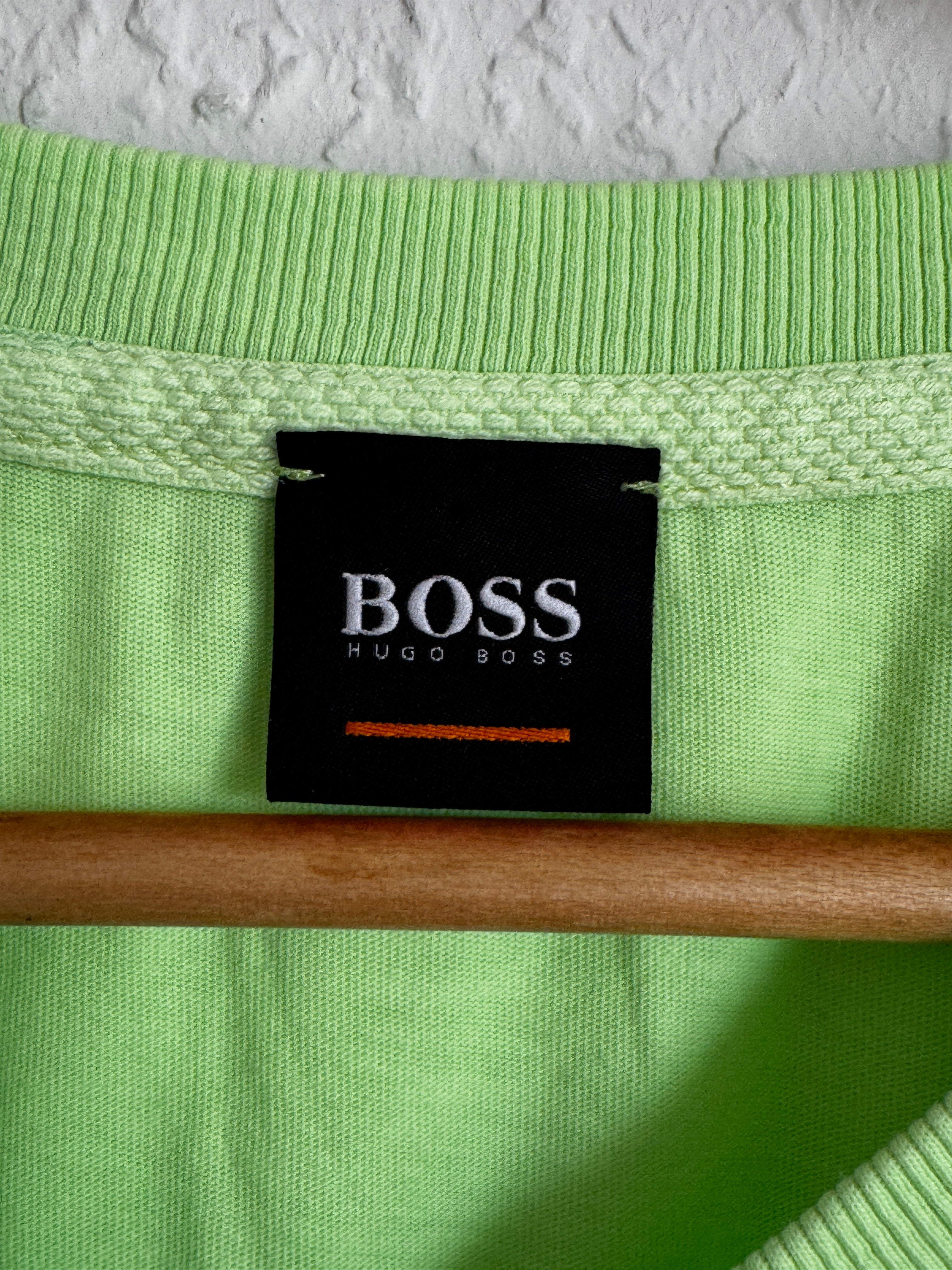 Hugo Boss V-Neck T-Shirt - Lime Green - L