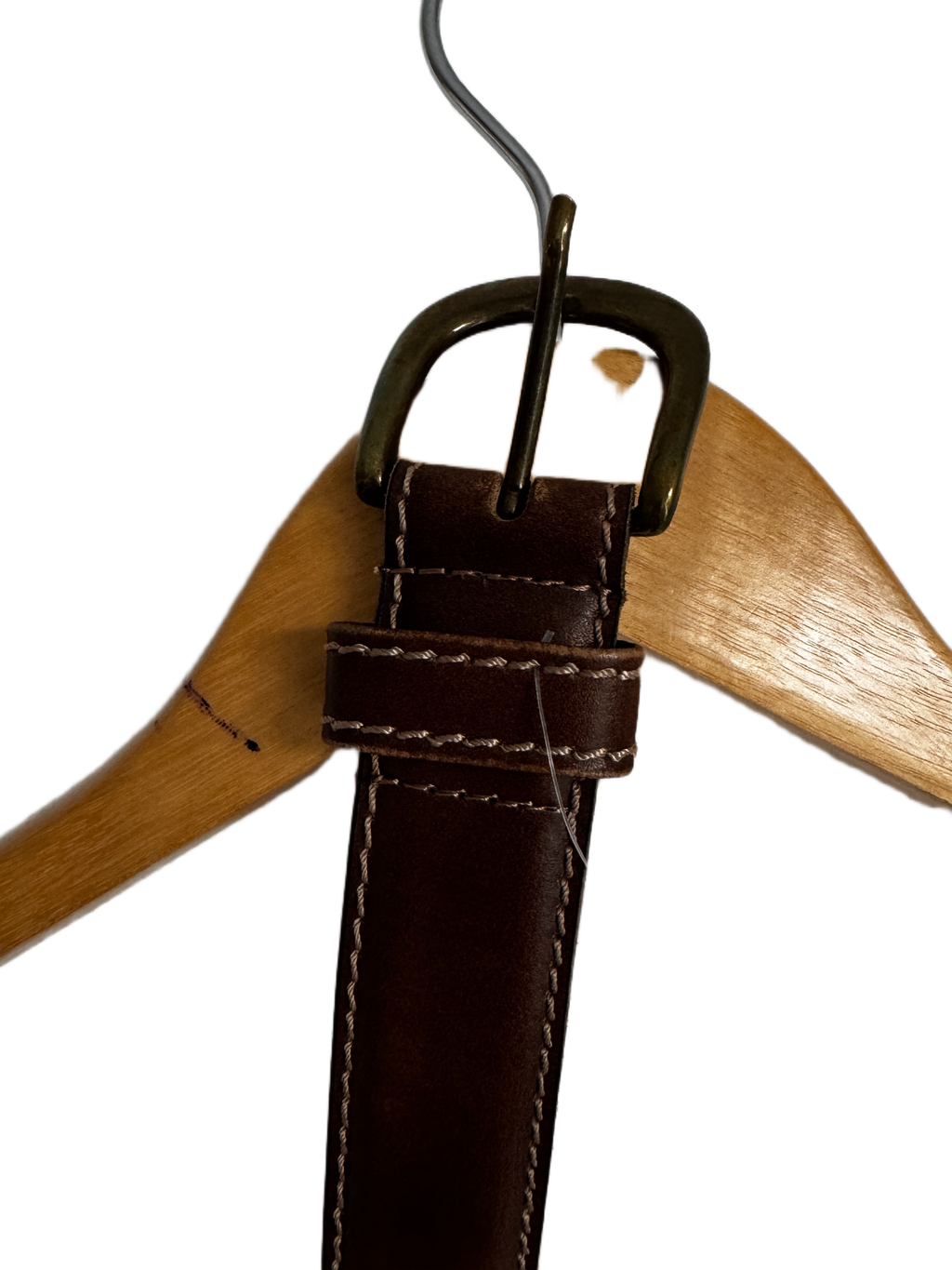 Genuine Leather Belt - Dark Brown- 95