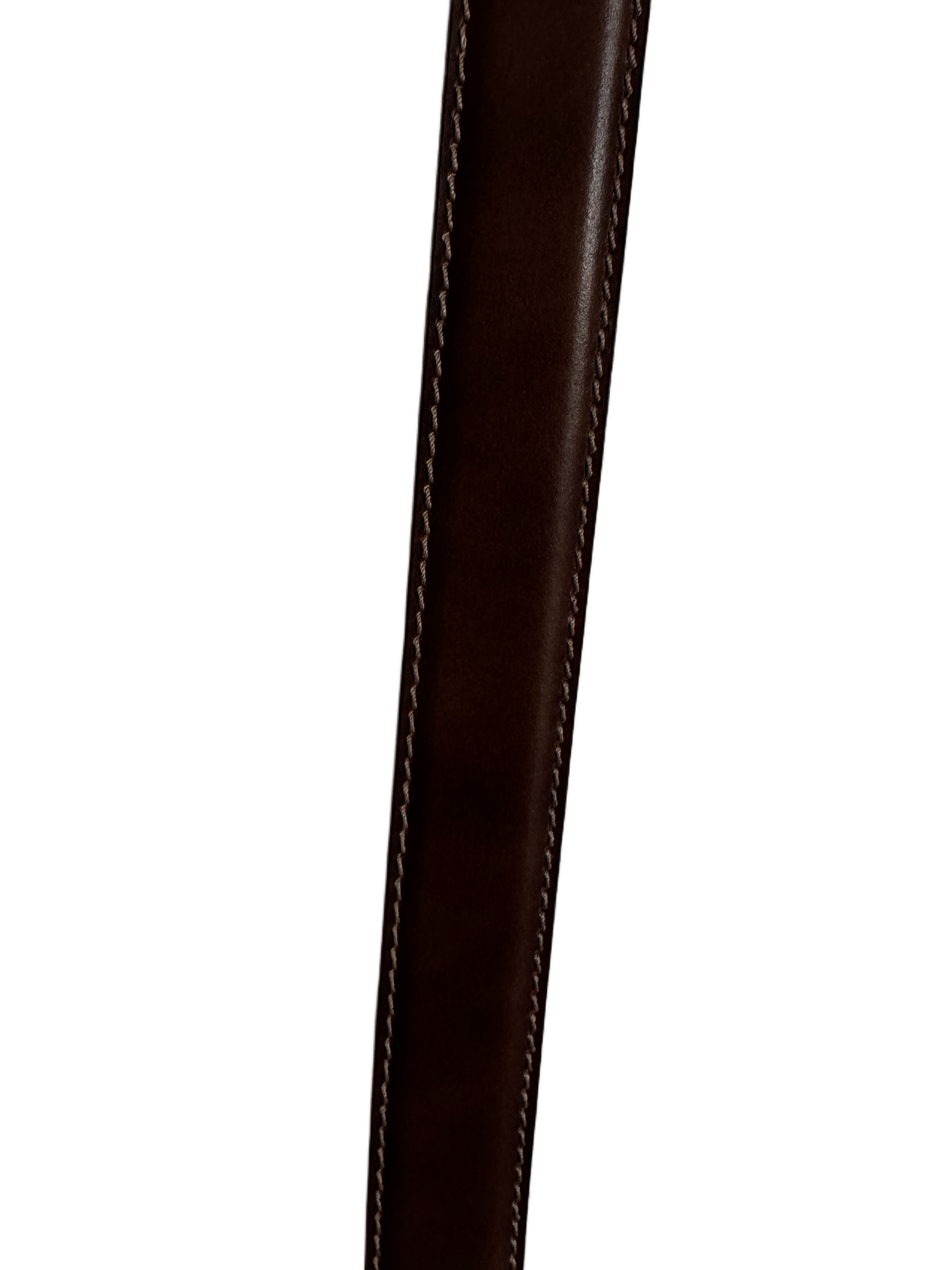 Genuine Leather Belt - Dark Brown- 95
