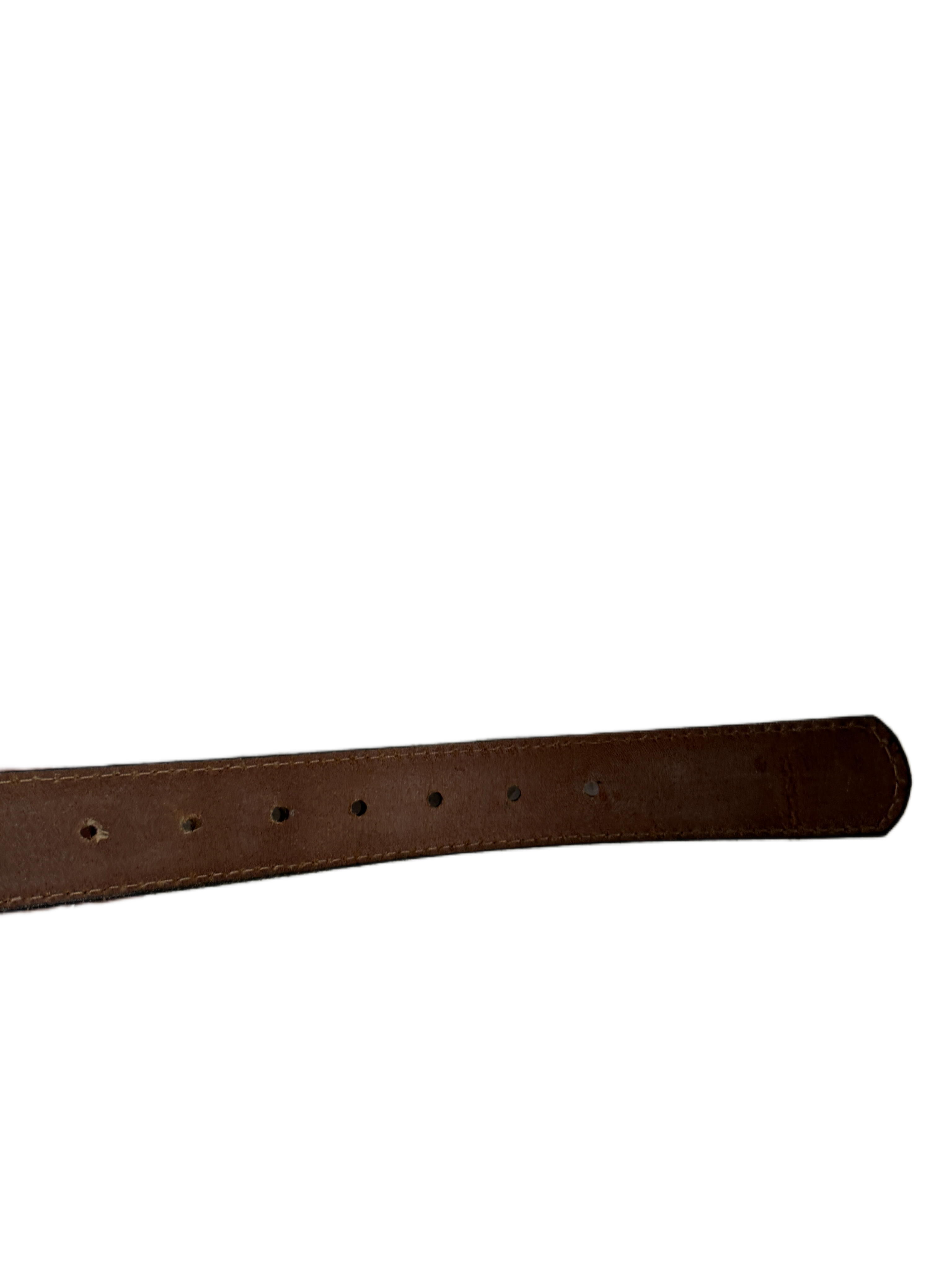 Genuine Leather Belt - Dark Brown- 95