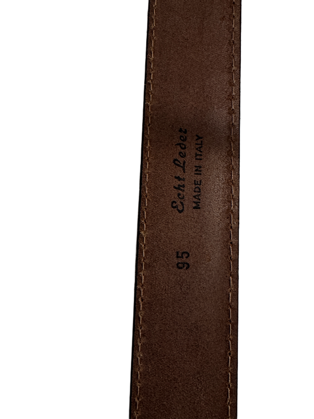 Genuine Leather Belt - Dark Brown- 95