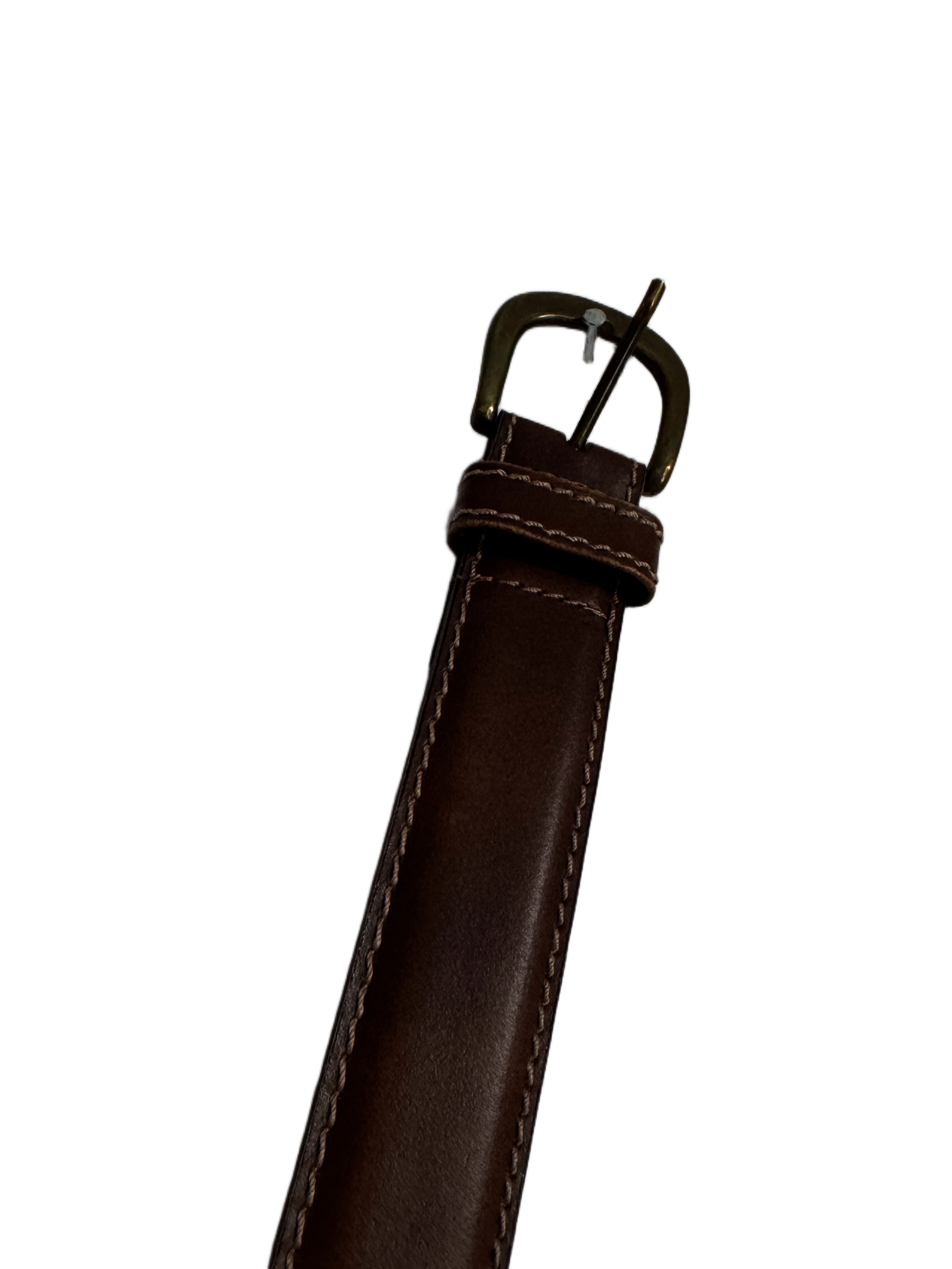 Genuine Leather Belt - Dark Brown- 95
