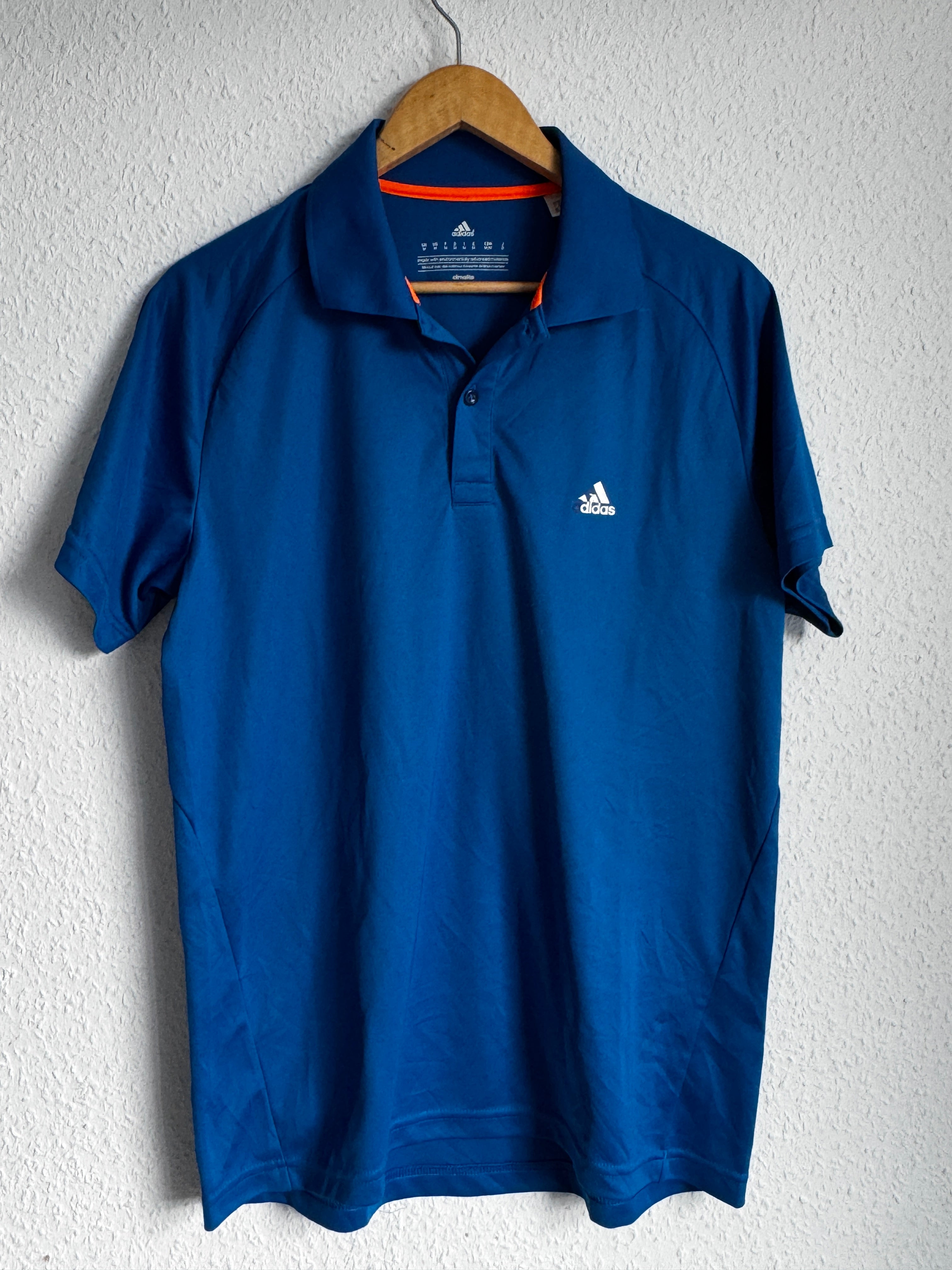 Adidas Climalite Royal Blue Polo Shirt - Size M