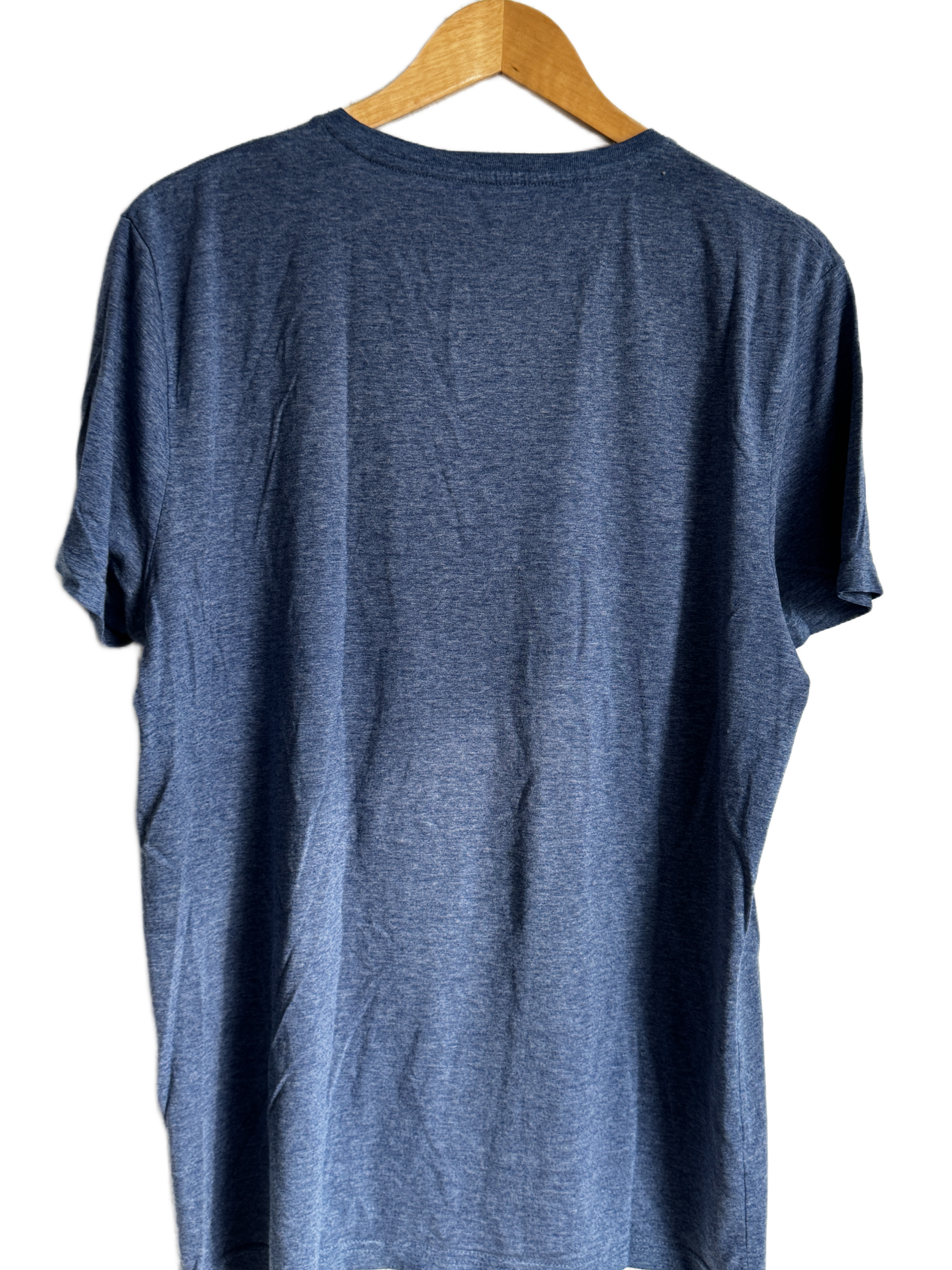 Denim & Supply Co. T-Shirt - Blue Melange with Graphic Print