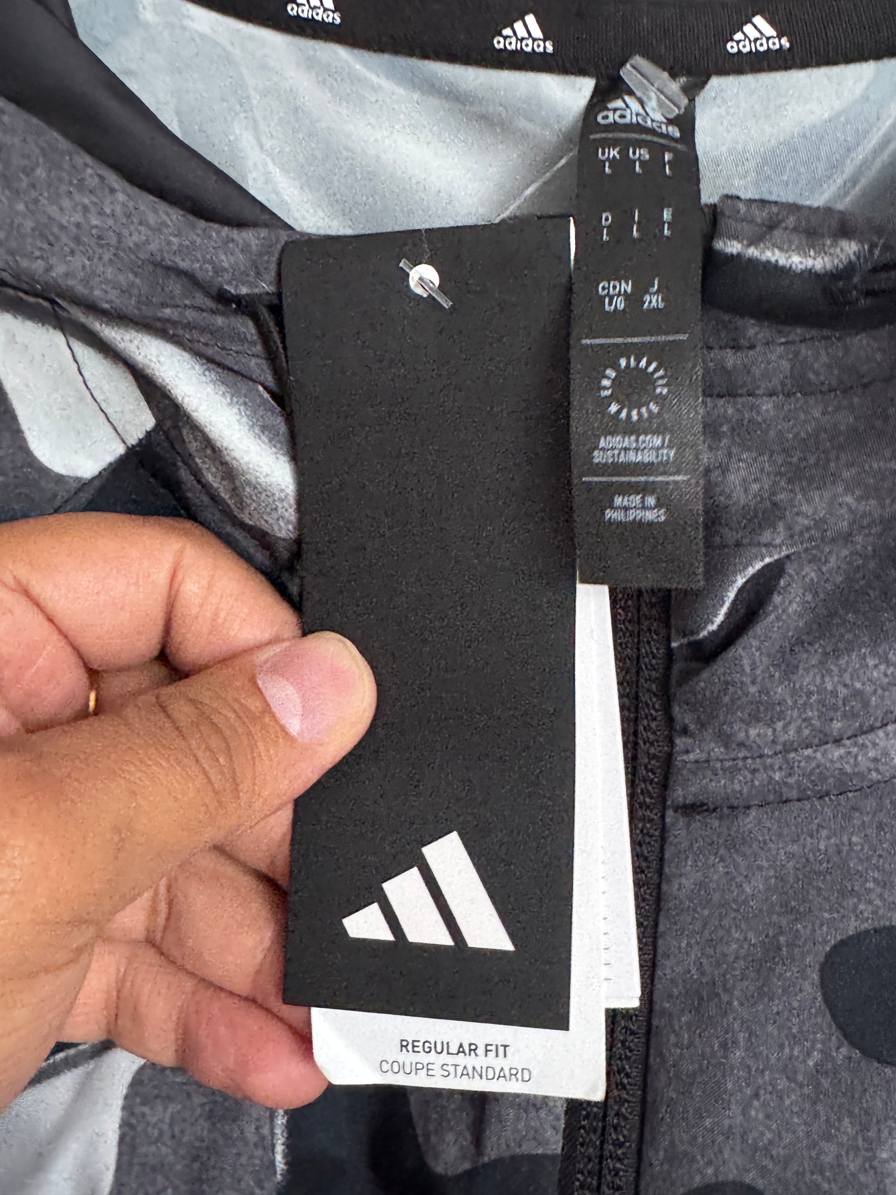 Men's Adidas Black Camo Windbreaker/Track Jacket