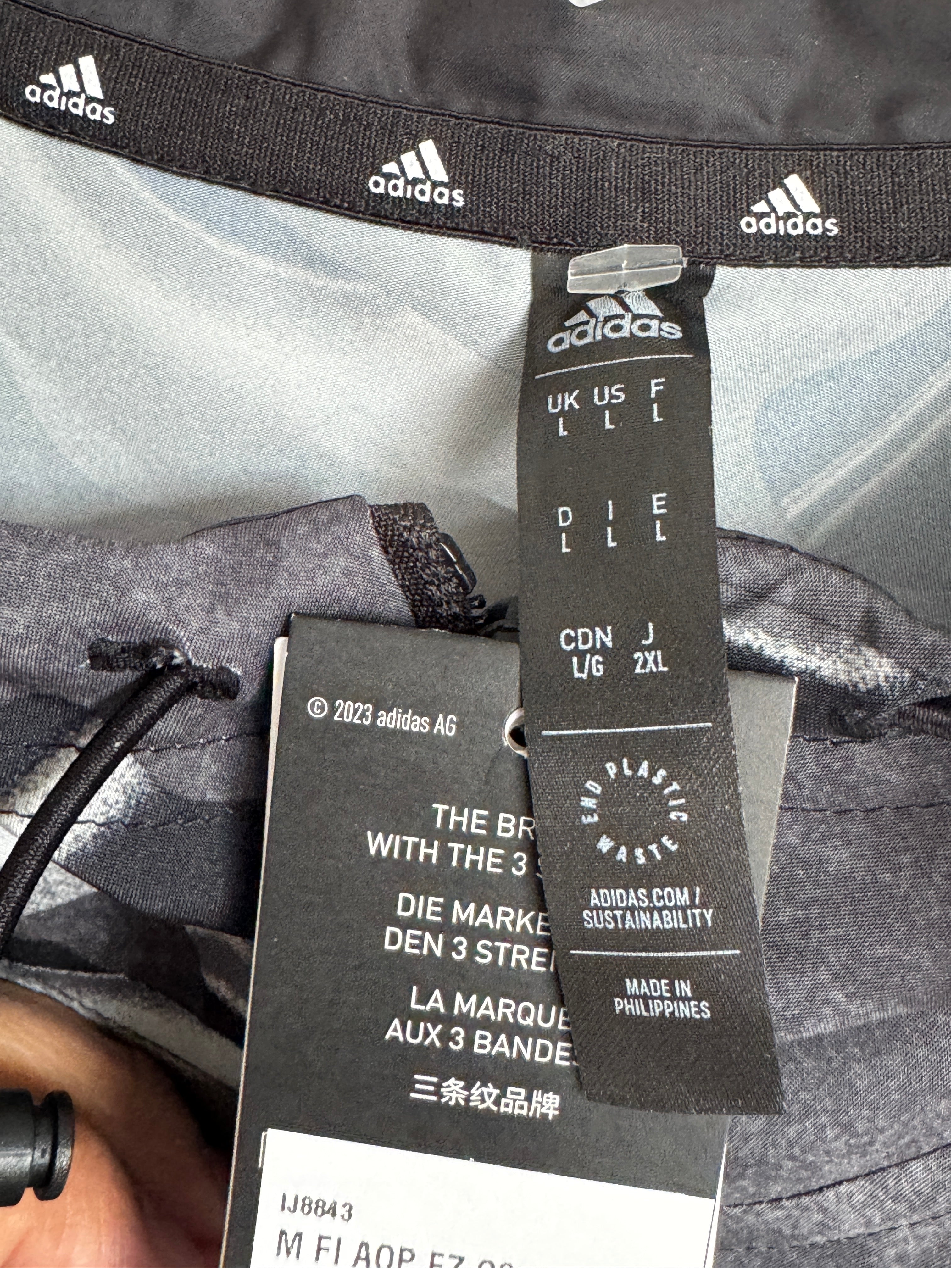 Men's Adidas Black Camo Windbreaker/Track Jacket