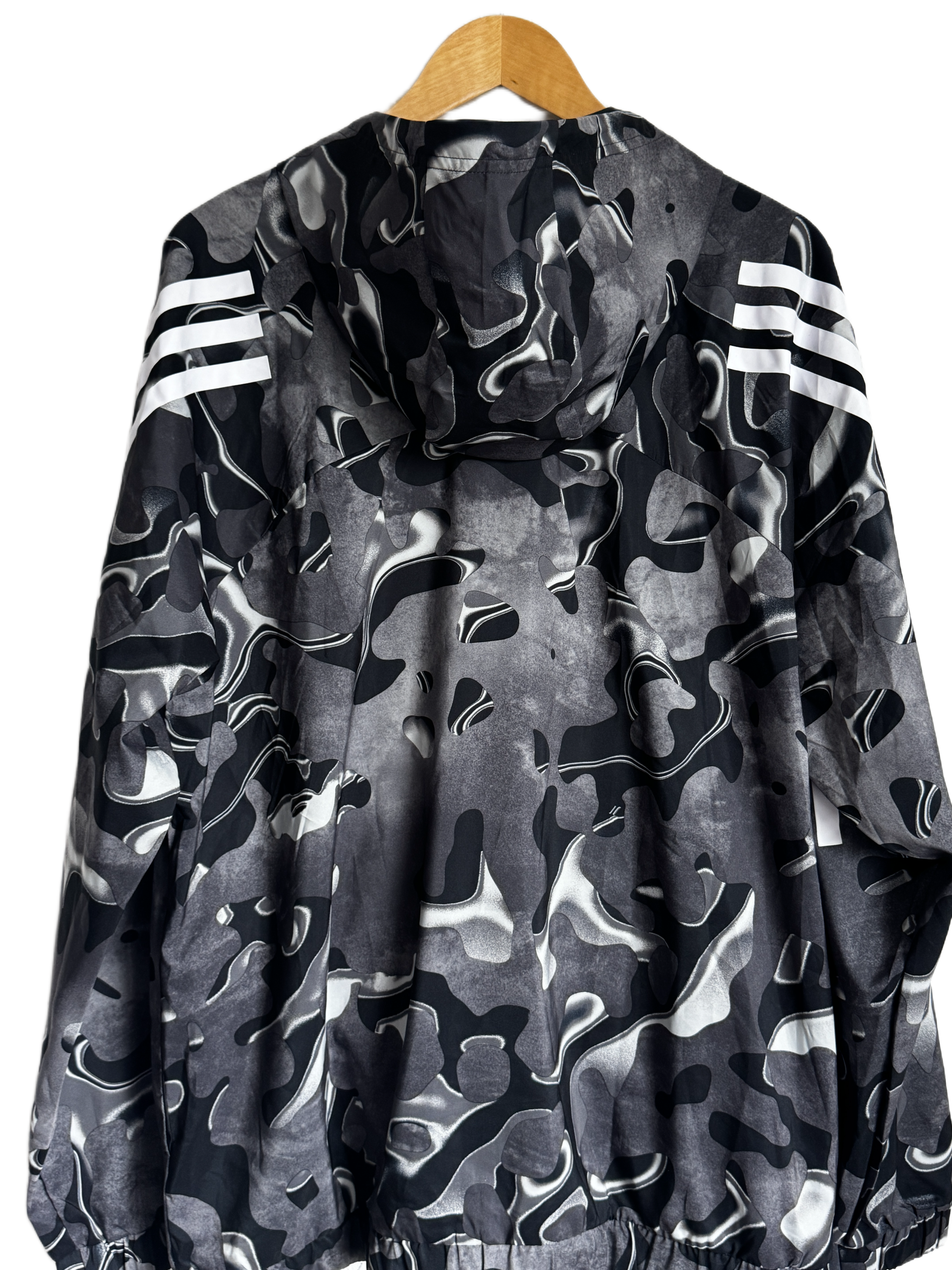 Men's Adidas Black Camo Windbreaker/Track Jacket
