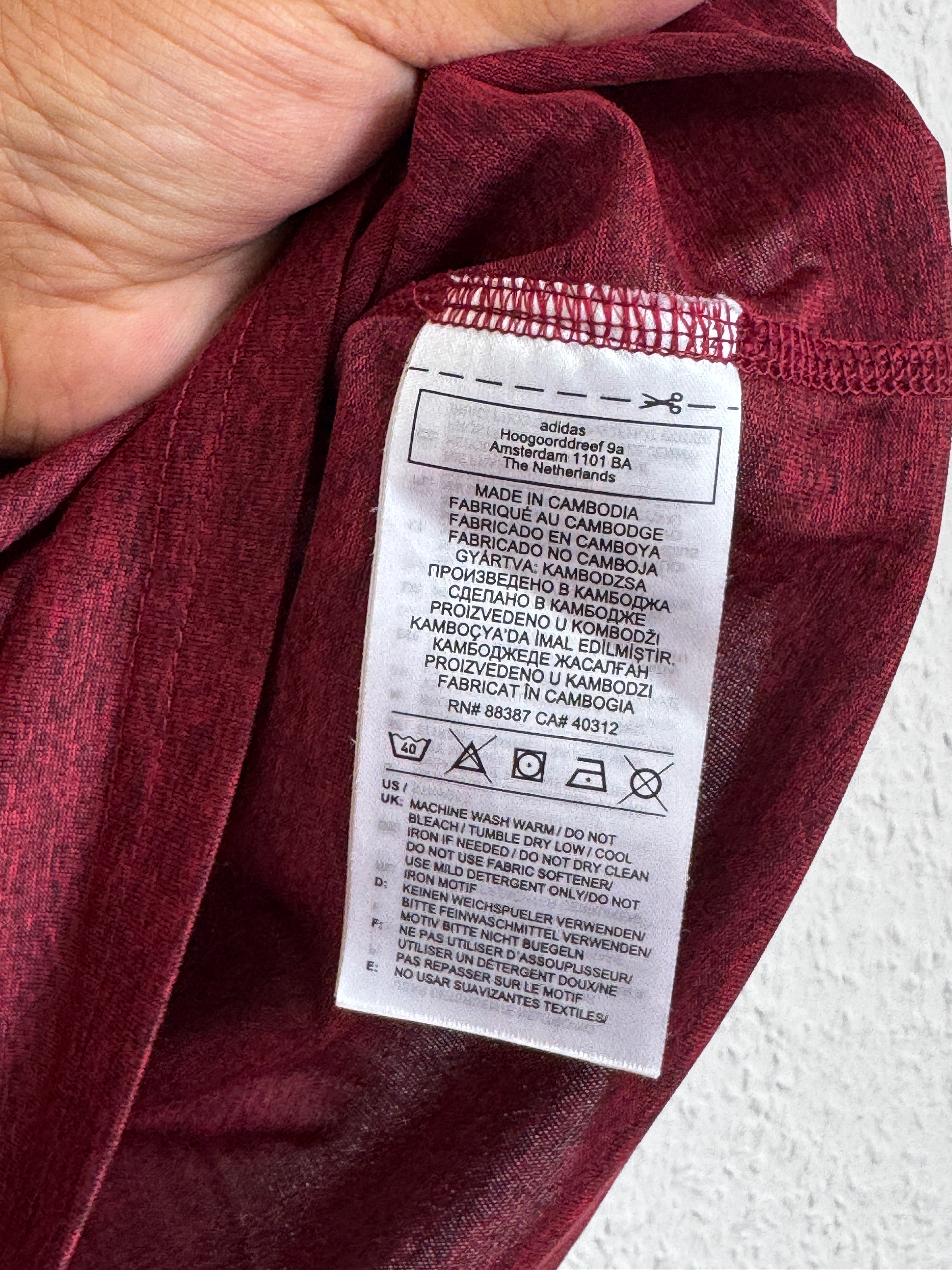 Adidas Climalite Training T-Shirt - Burgundy