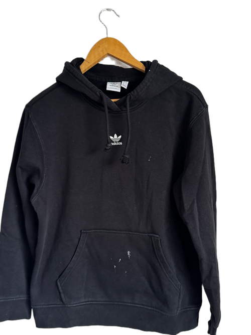 Adidas Black Hoodie with Trefoil Logo