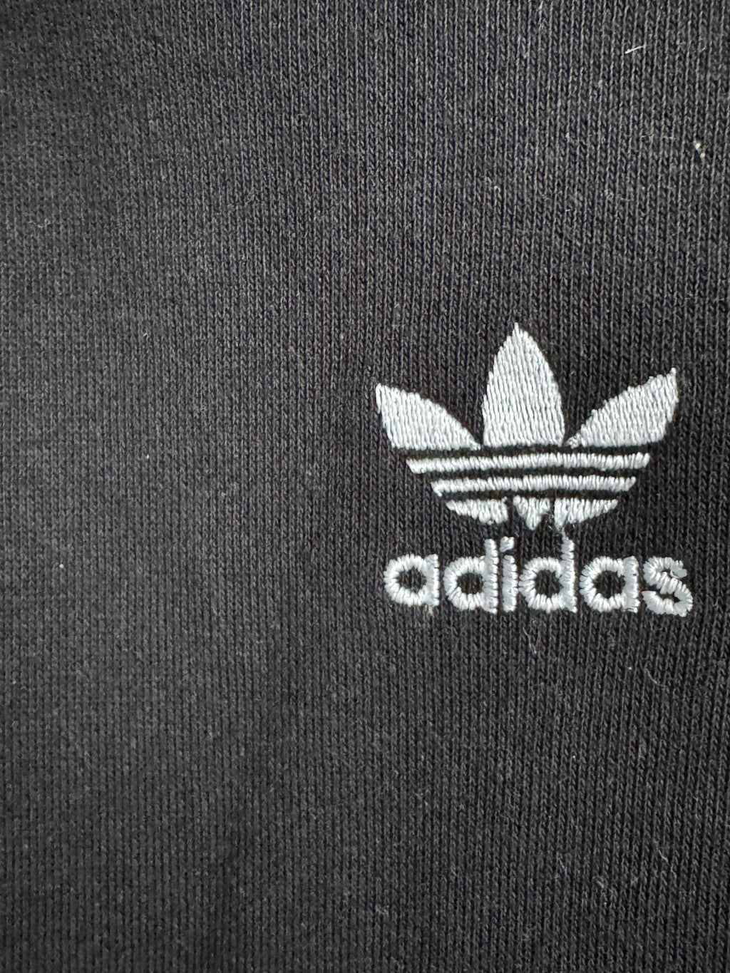 Adidas Black Hoodie with Trefoil Logo