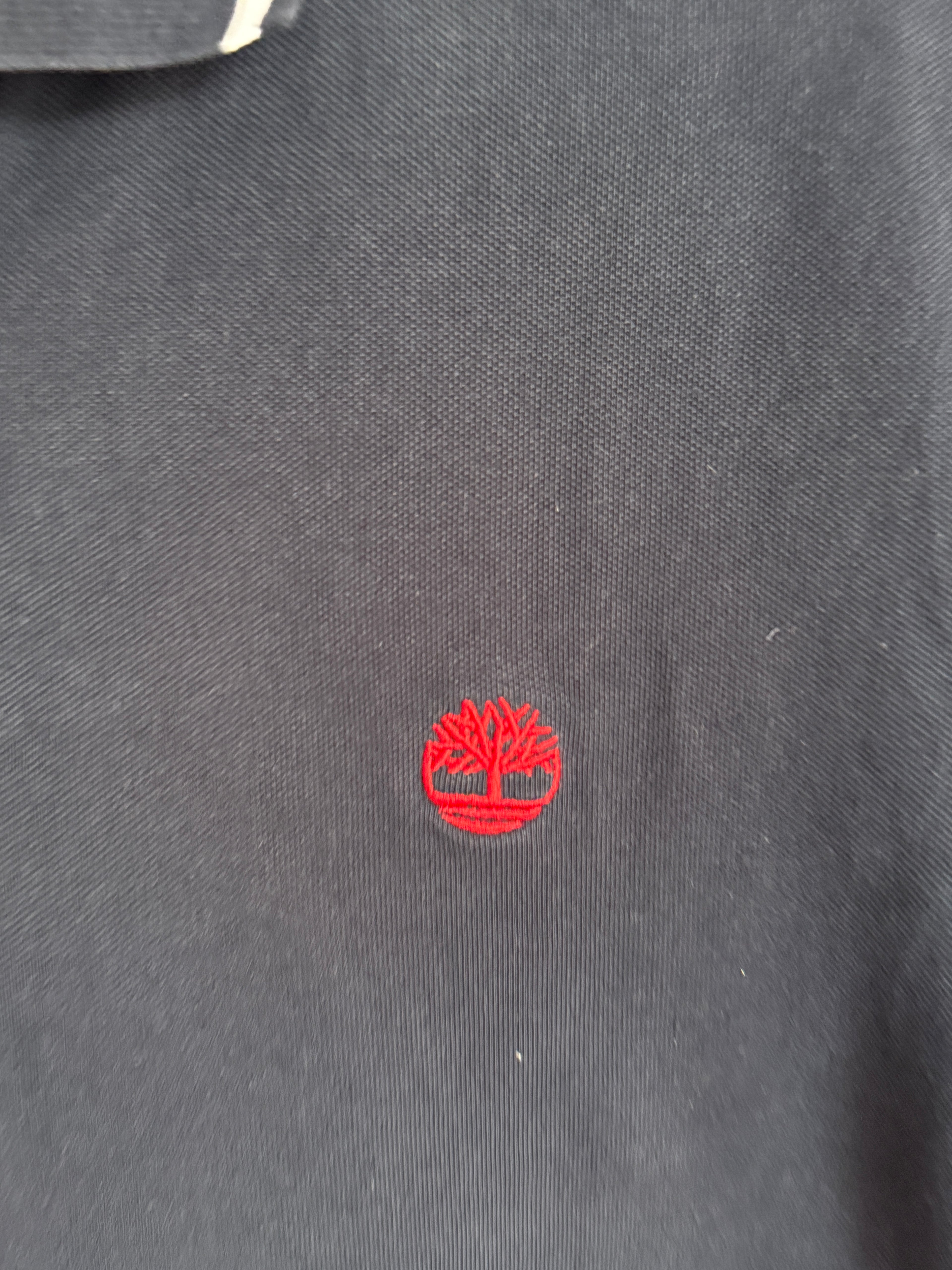 Men's Timberland Navy Polo Shirt - L/G Slim Fit - 100% Organic Cotton