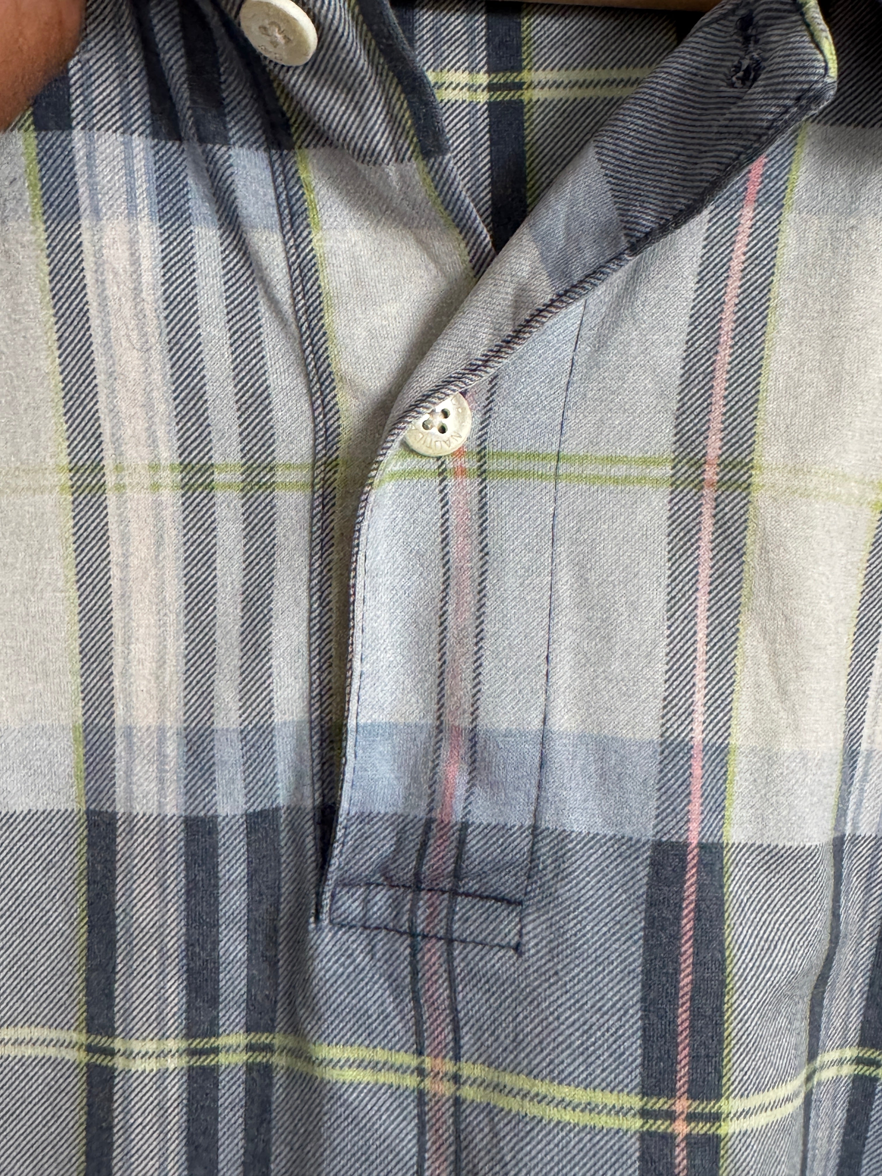 Nautica Plaid Polo Shirt - Size XL