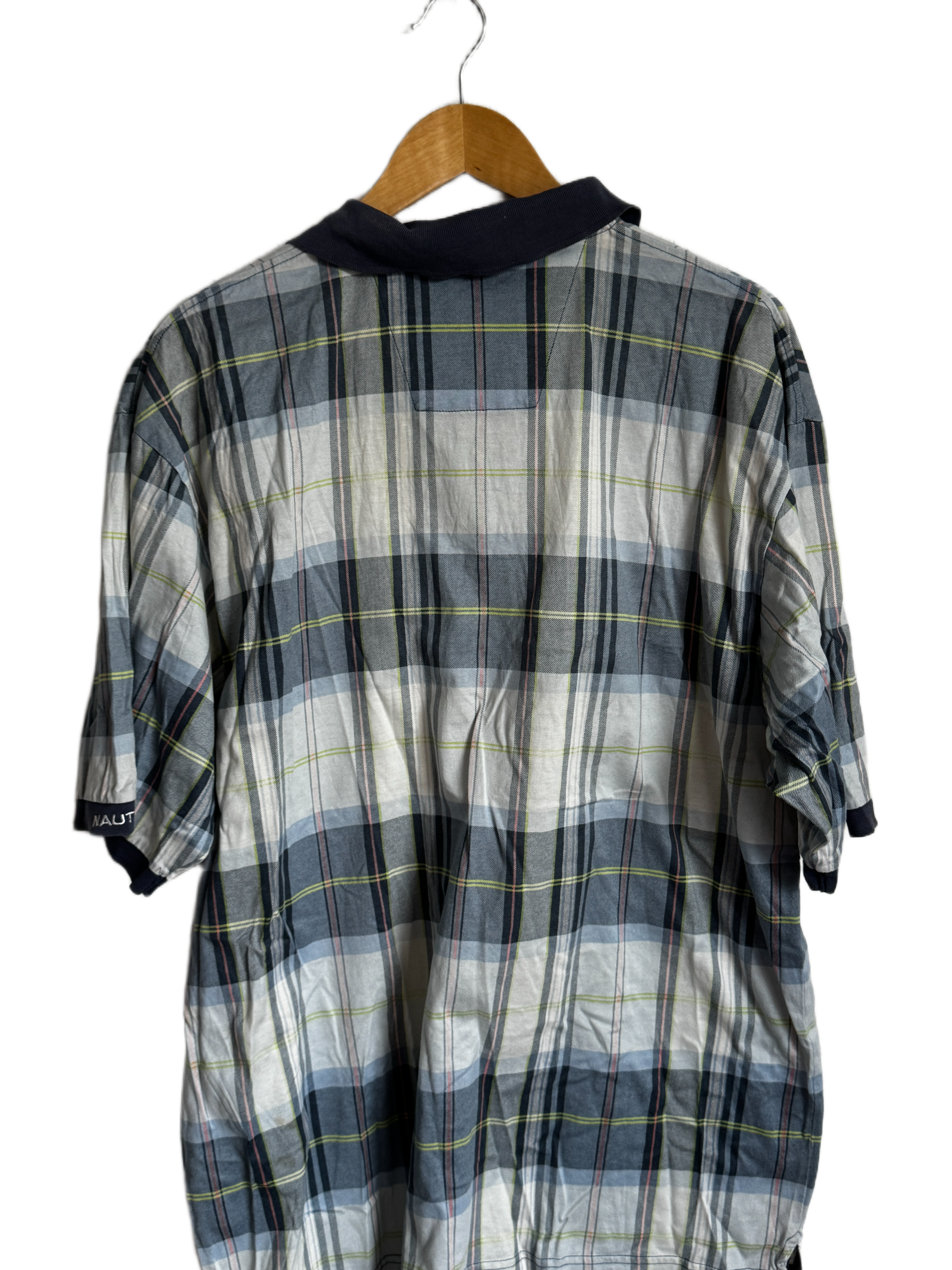 Nautica Plaid Polo Shirt - Size XL