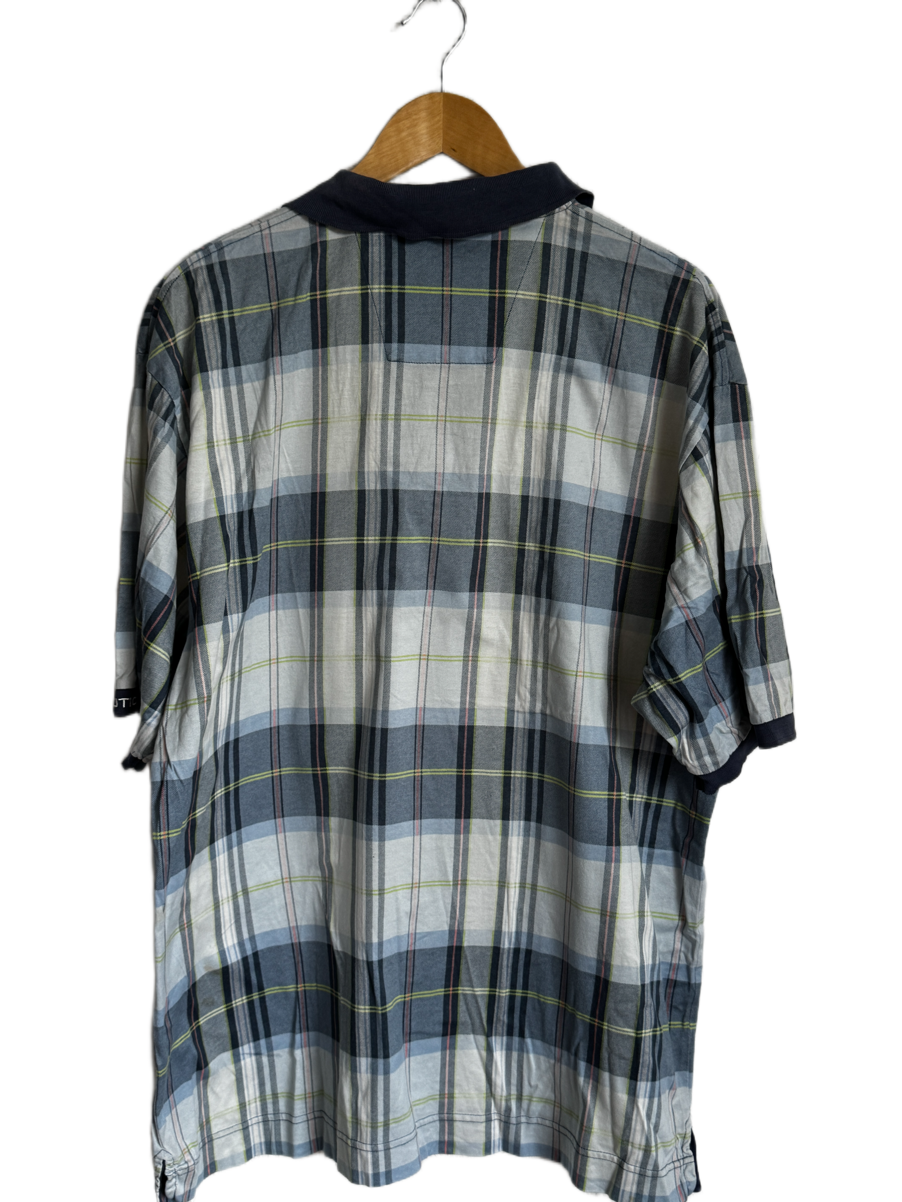 Nautica Plaid Polo Shirt - Size XL