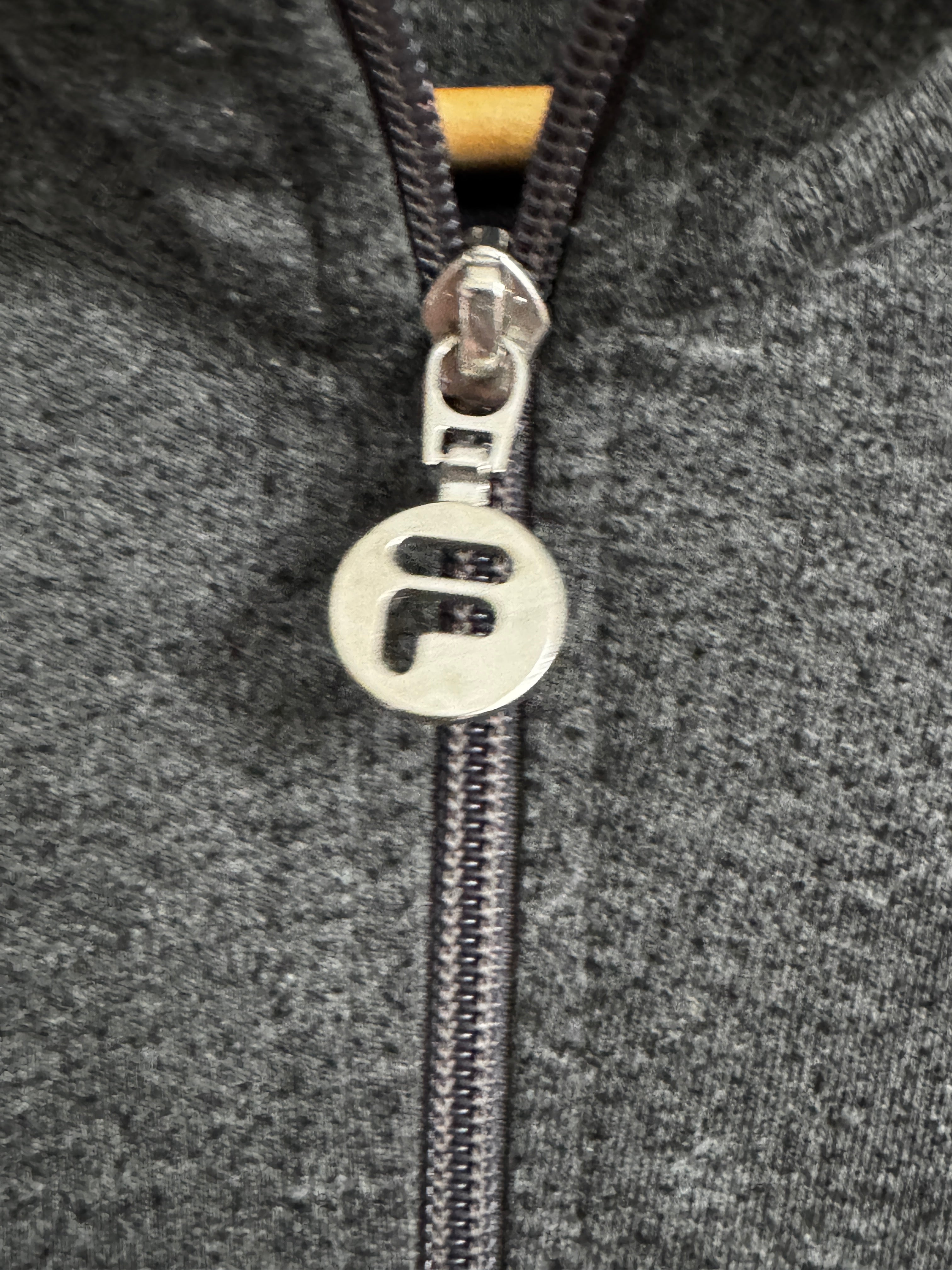 FILA Dark Gray Full-Zip Track Jacket with White Stripes