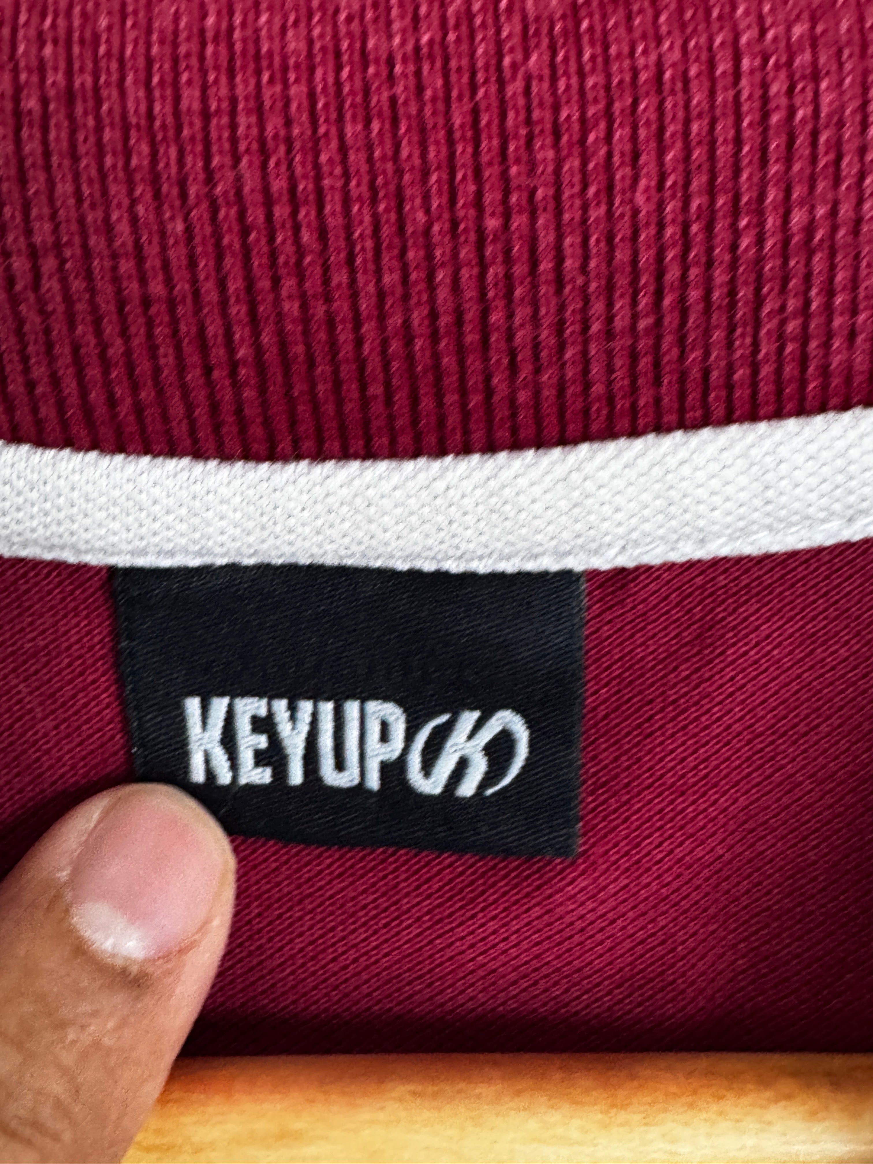 Maroon KeyUp Polo Shirt - Size XL
