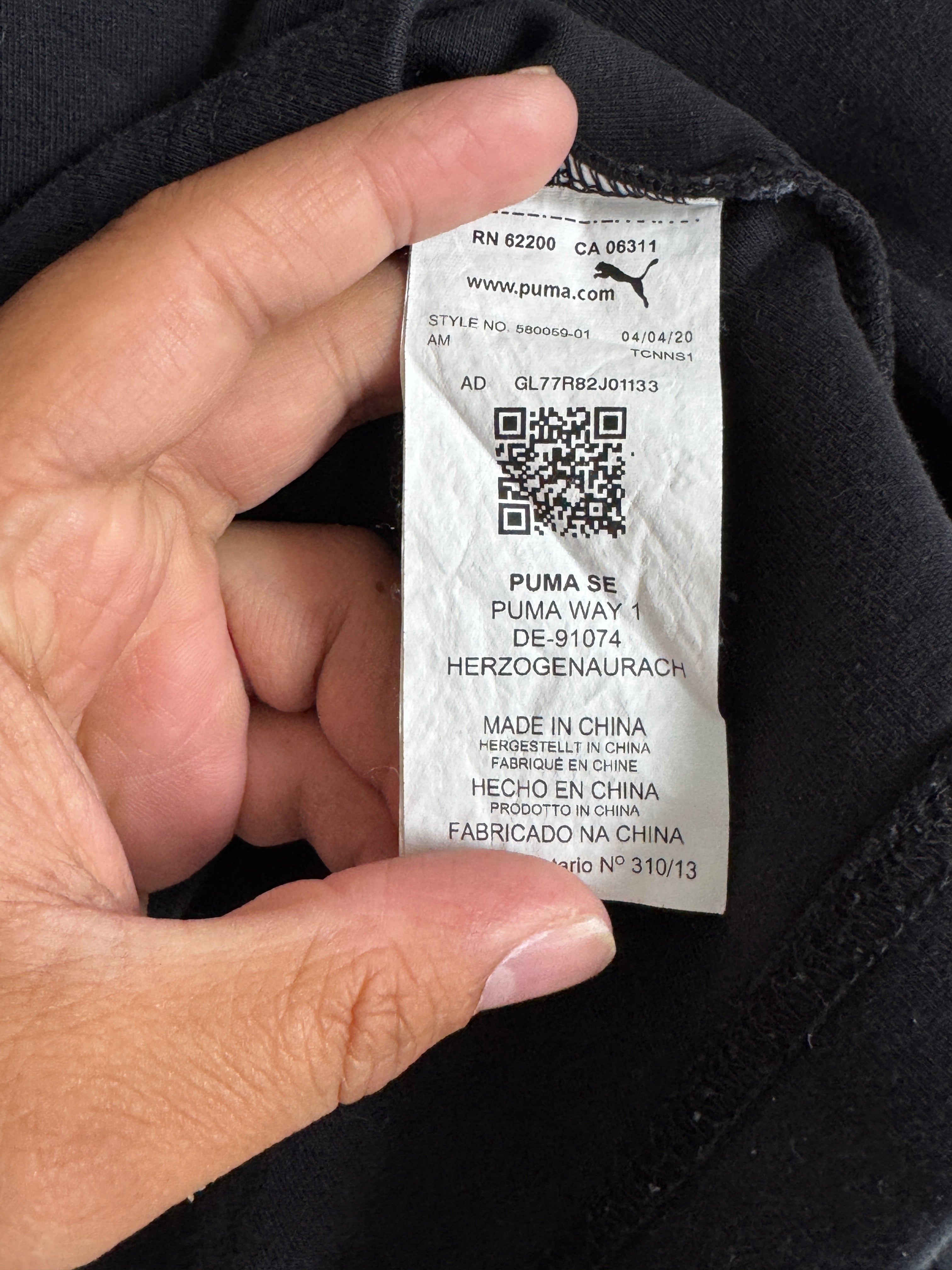 Black PUMA Cropped Hoodie - "Keeps You Dry"