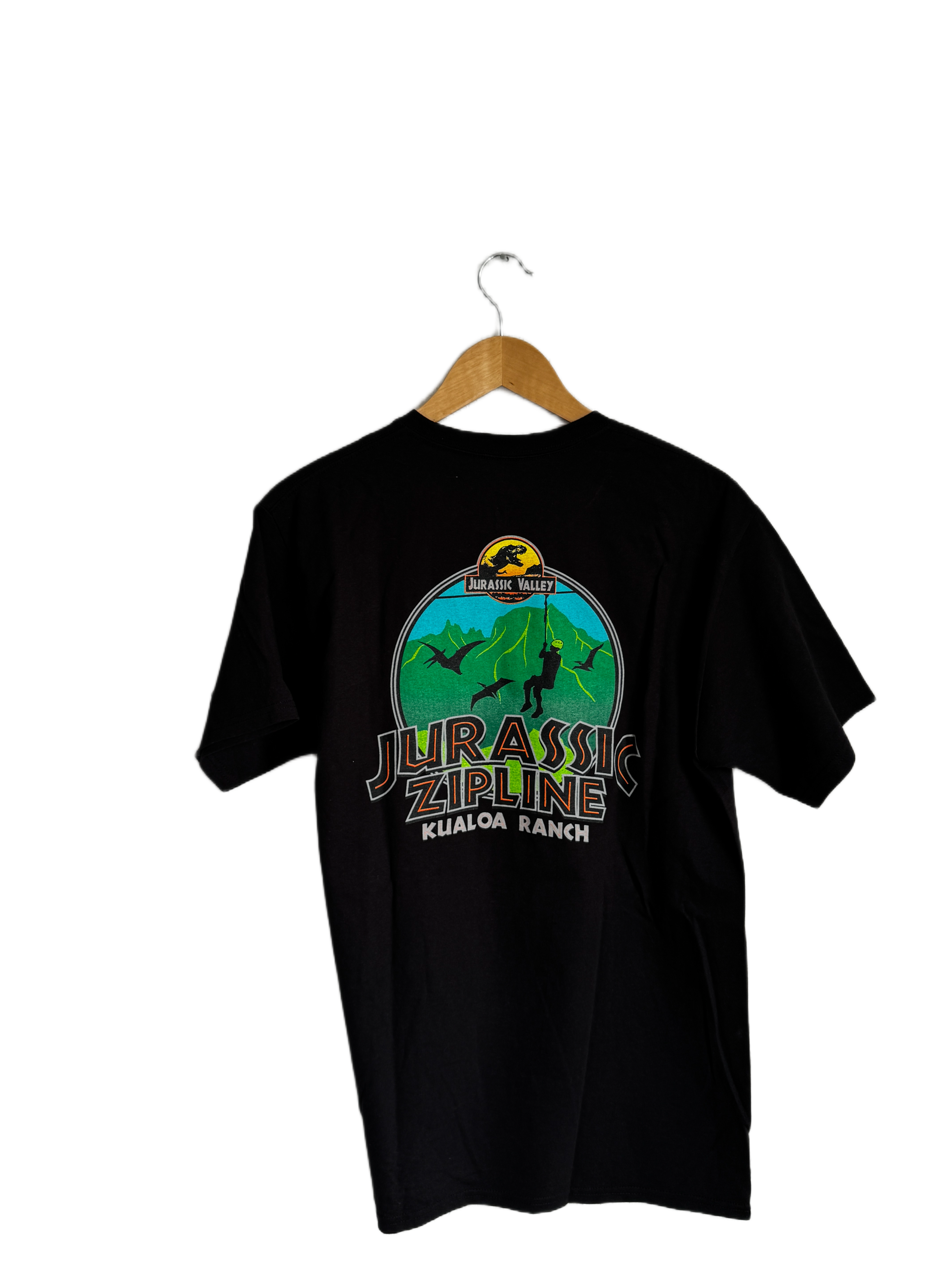 Jurassic Zipline Kualoa Ranch T-Shirt (Hanes Tagless)