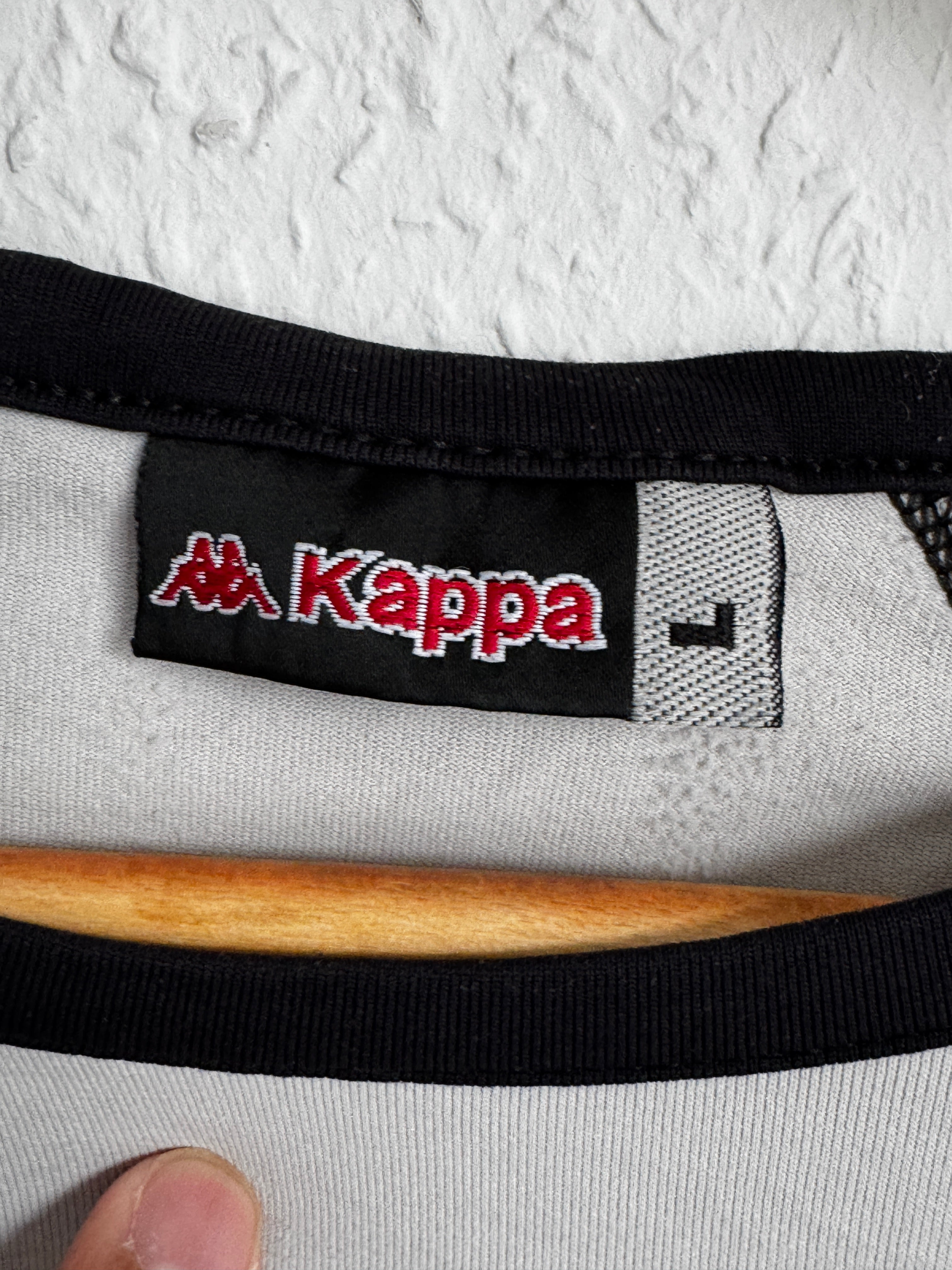 Kappa Longsleeve Top with Contrast Stitching and Italian Flag Detail